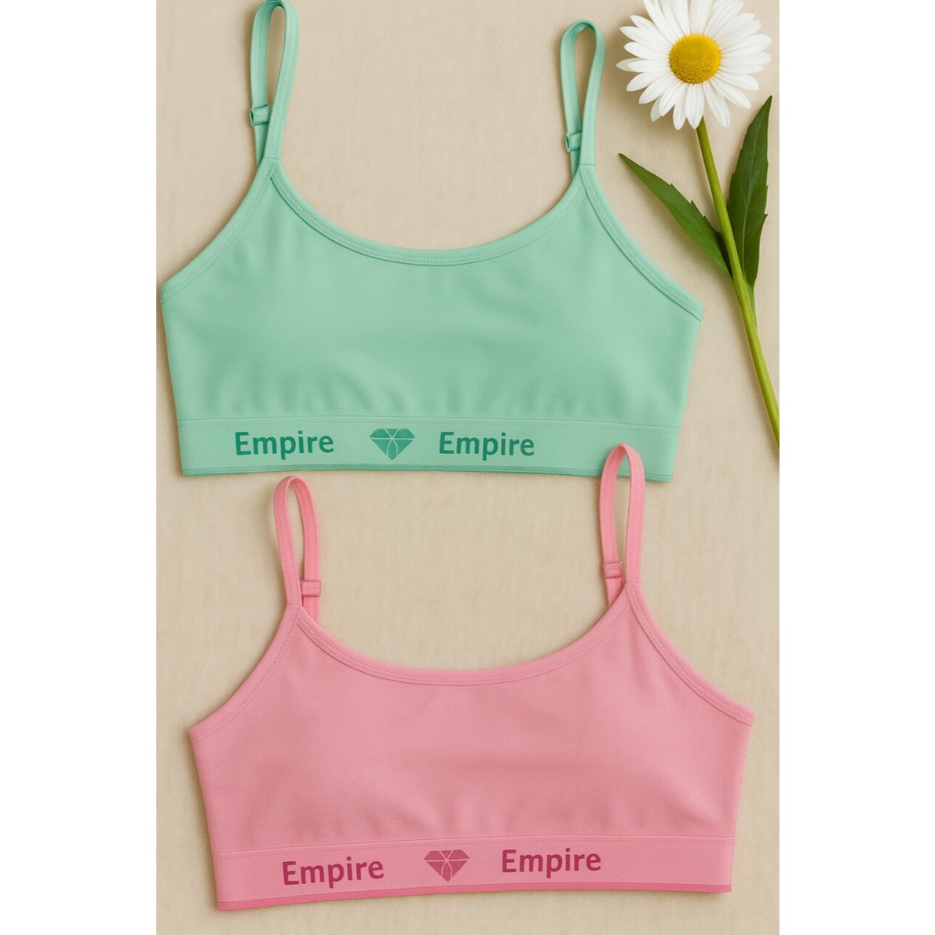 Kit 2 Top Feminino Forrado de Microfibra Sutiã Sem Bojo Top Fitness de Academia Adulto e Juvenil