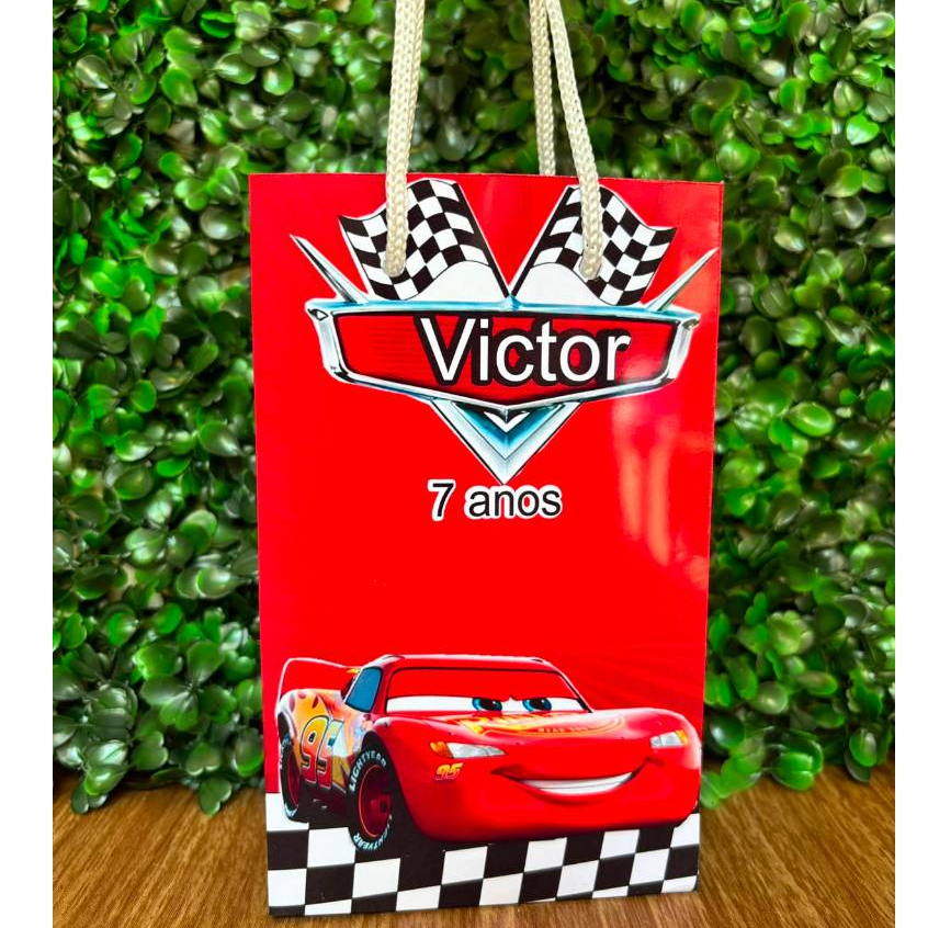 SACOLINHA PERSONALIZADA LEMBRANCINHA- CARROS CARRINHO- ENVIO RÁPIDO