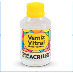 Verniz Vitral Incolor Acrilex 100ml Transparente Brilhante Original