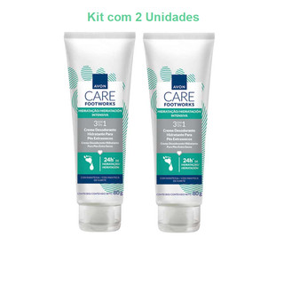 Creme Desodorante de Hidratação para Pès Extrassecos Footworks Avon Kit com 2
