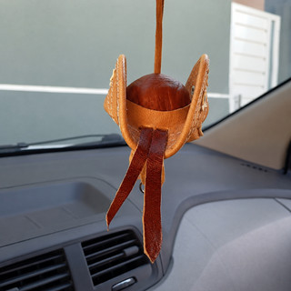 Chaveiro Em Couro Para Carro Retrovisor Central Ou Chave
