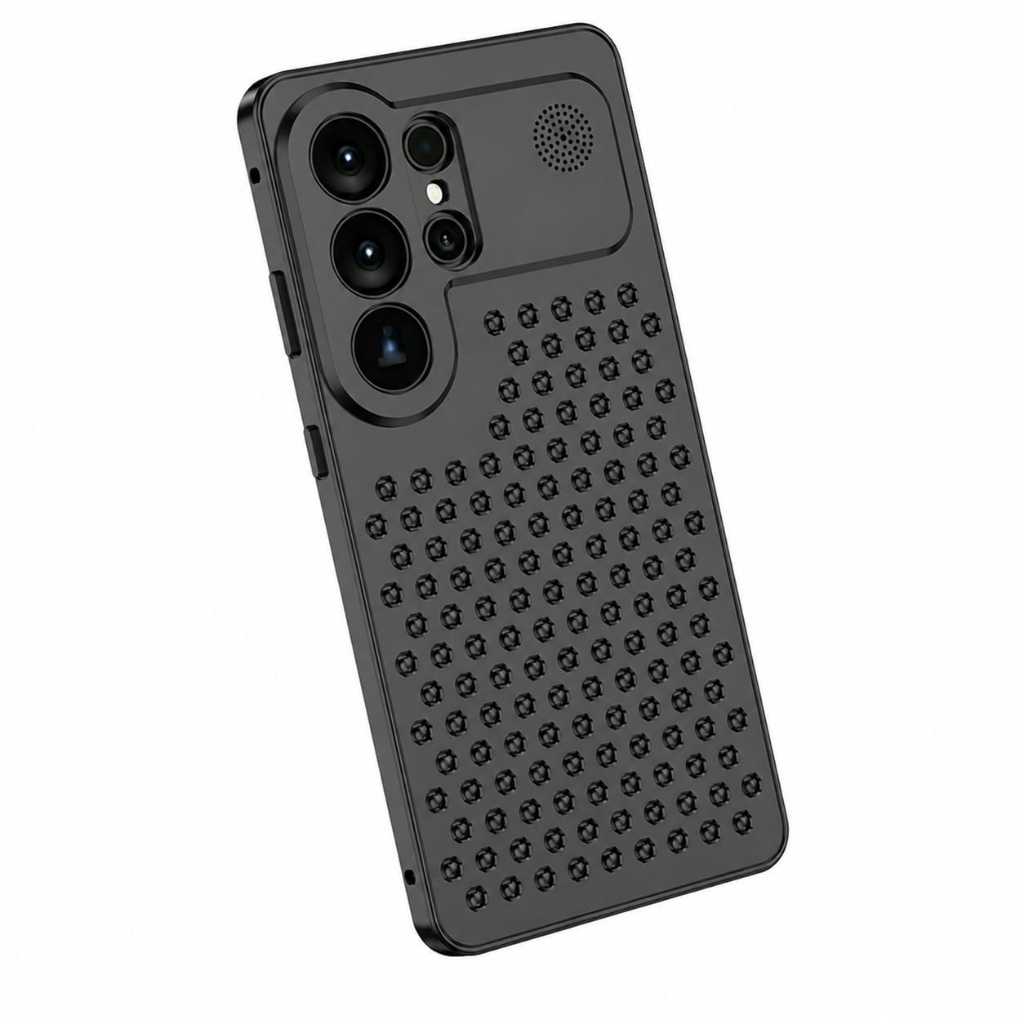 Capa Samsung Galaxy s25 Ultra de Alumínio Metálico / Respirável com Difusor de A