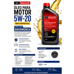 Oleo Sintetico 5w20 Motorcraft Ford Ka Fiesta Focus Ecosport