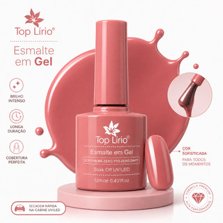 Esmalte em Gel lirio xd/k&s LED UV soak-off  unhas Manicure