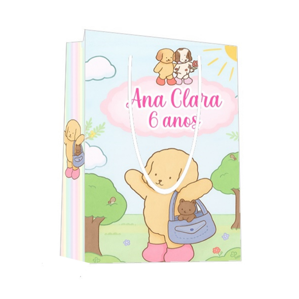 Sacolinha Boob Goods Personalizada para Aniversário/ Lembrancinha Festa Infantil / Qualquer nome e idade