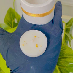 Mini Vela Aromática Artesanal Redonda | Lembrancinha de Casamento, Chá Bar e Festas