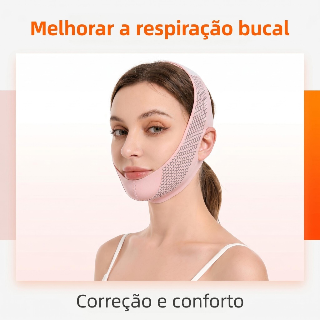 Faixa Terapêutica Reduz Ronco Correção Postura Respiratória