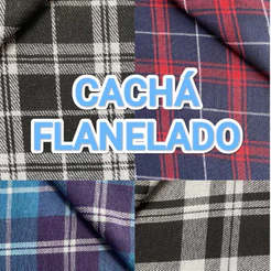 2 METROS TECIDO CACHÁ XADREZ FLANELADO, FLANELA CACHA (2M X 1,50M)