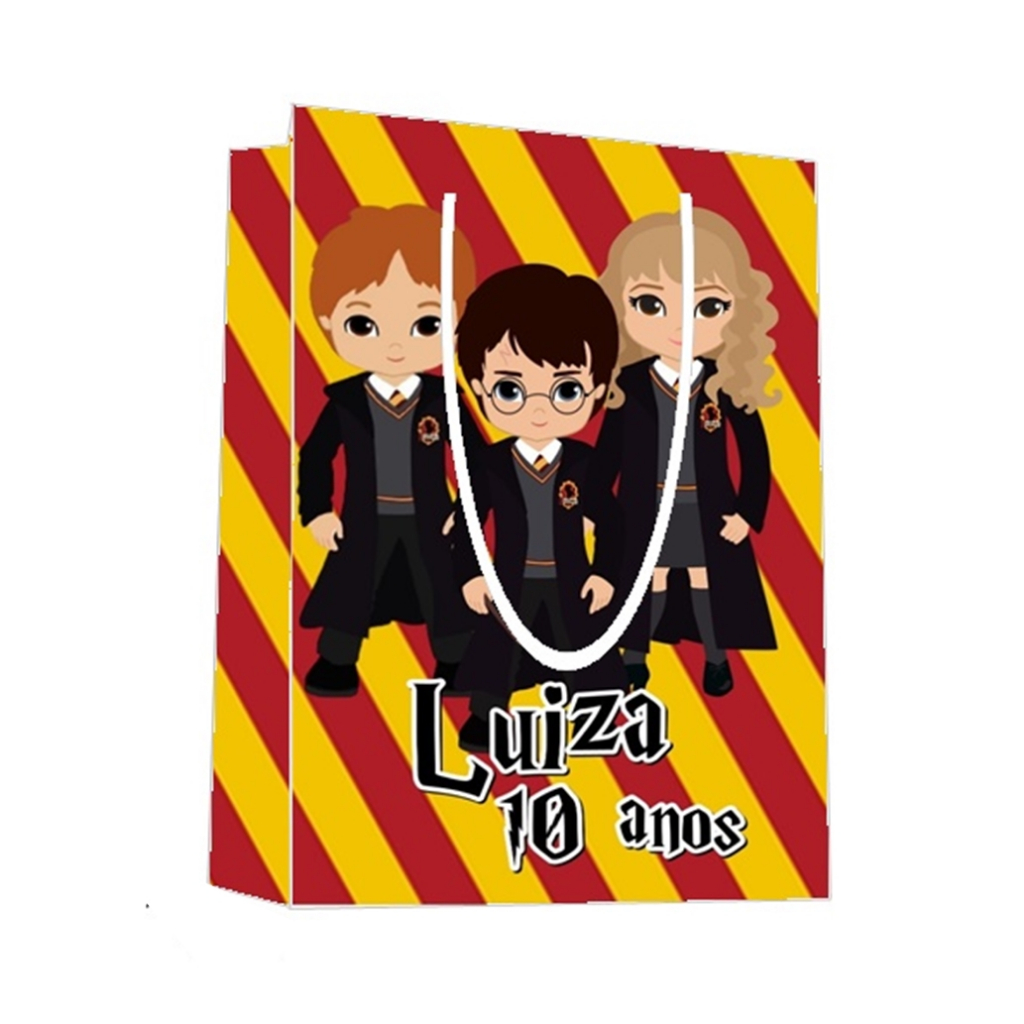 Sacolinha Harry Potter Personalizada para Aniversário/ Lembrancinha Festa Infantil / Qualquer nome e idade