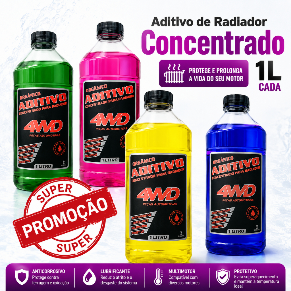 Aditivo Radiador Orgânico Concentrado 1L PROMOÇÃO SHOPEE