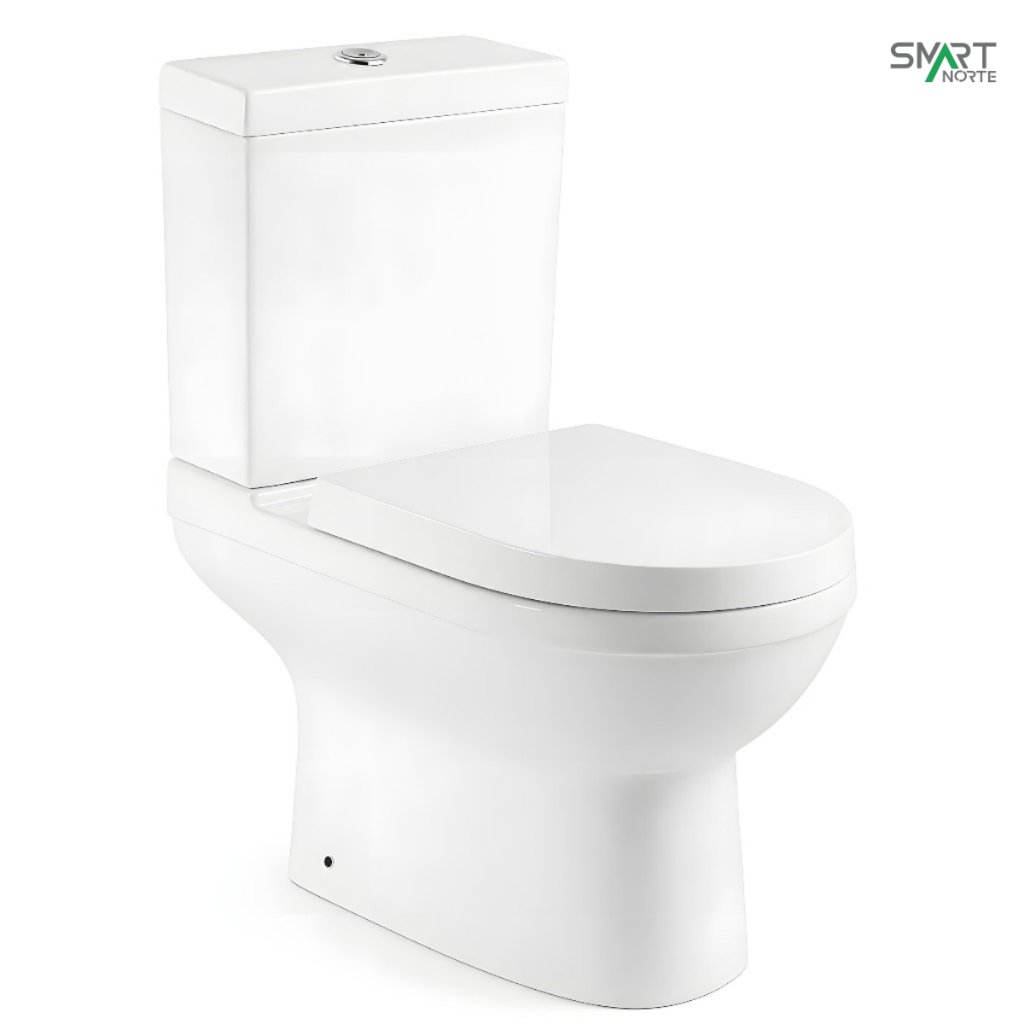 Vaso Sanitário com Caixa Acoplada Smart Fit Dual Flush Branco em Cerâmica