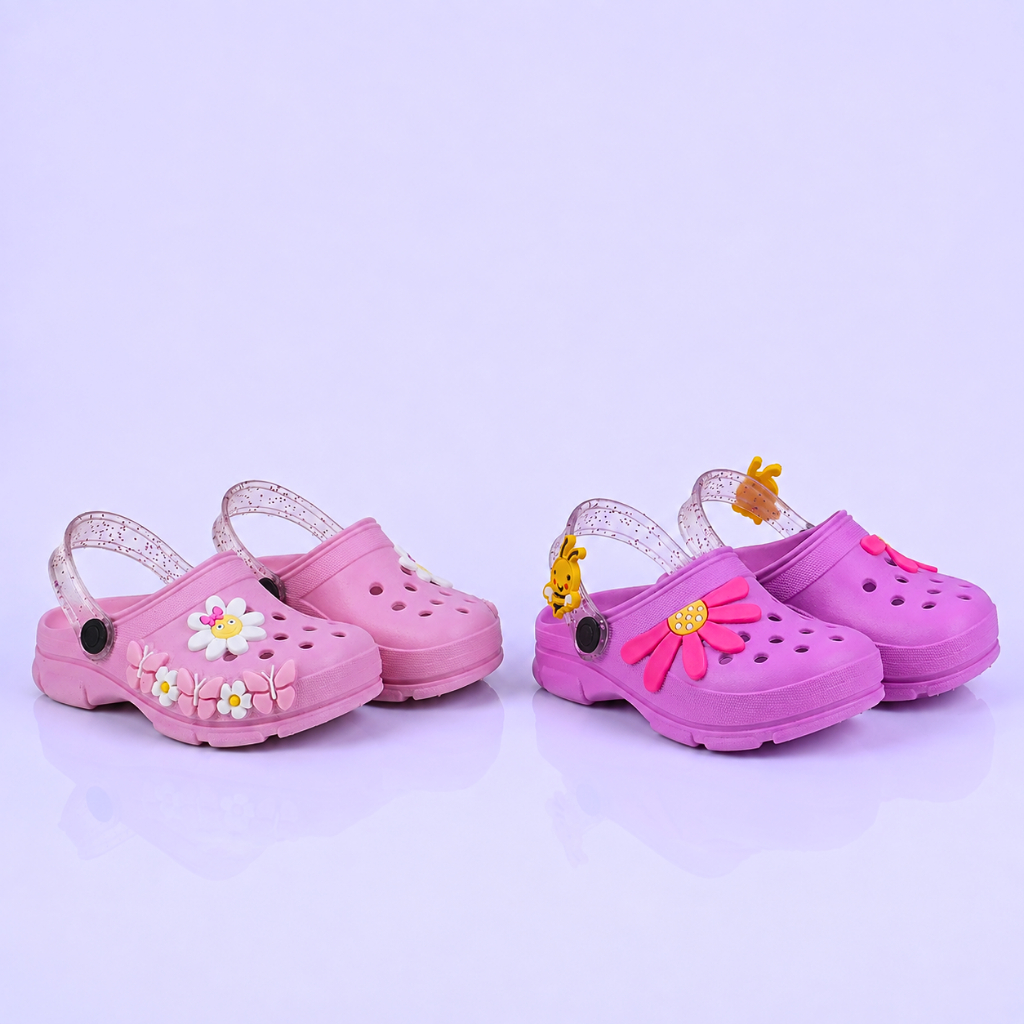 Kit 2 Pares Sandália Infantil Feminina Delicada e Confortável