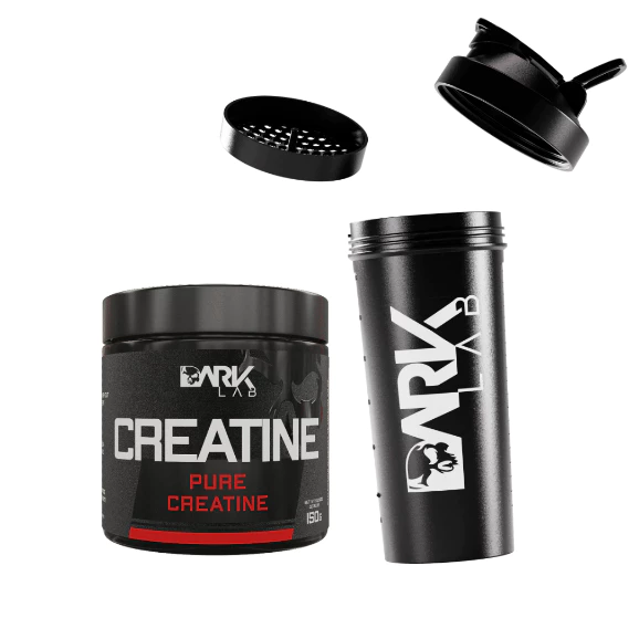 Kit Creatina 100% Pura Monohidratada 300g / 150g + Coqueteleira Fuse 700ml - Dark Lab — imagem 1