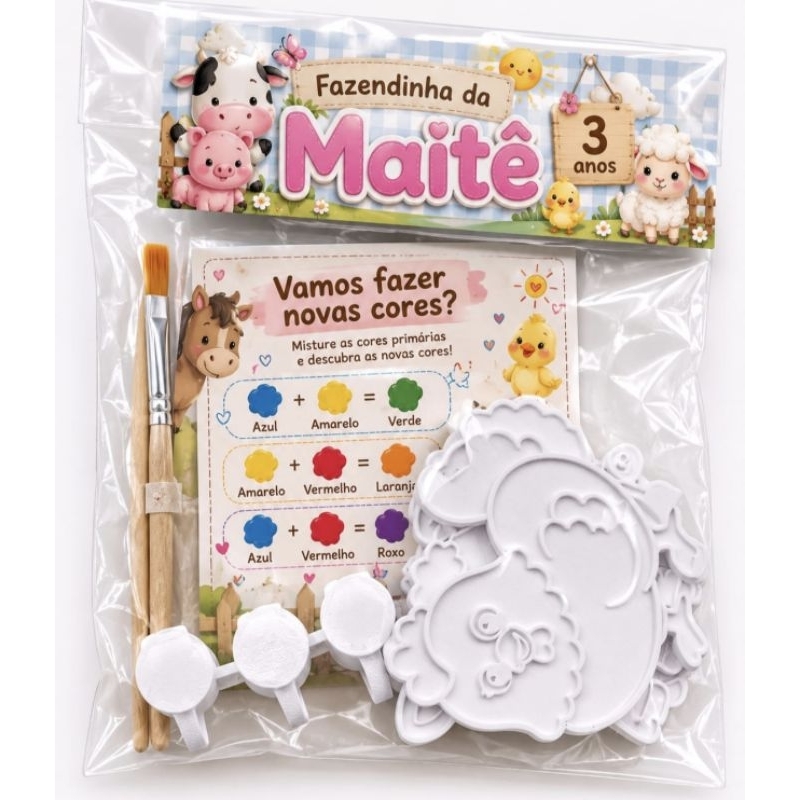 Kit Colorir Personalizado Lembrancinha de Aniversário Infantil menina e menino criativo preço de atacado 10 kits ou mais