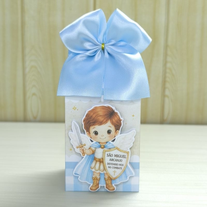 São Miguel Arcanjo Kit 25 Caixinhas Milk Personalizadas Festa Infantil – Lembrancinhas | Decoração Aniversário