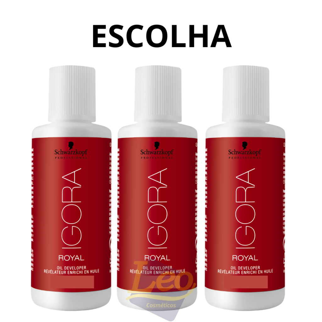 Ox Igora Royal Volumes Loção Ativadora Schwarzkopf 60ml - 10 VOLUMES , 20 VOLUMES OU 30 VOLUMES