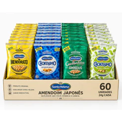 Kit 60 Unidades Amendoim Santa Helena 24g Sortidos
