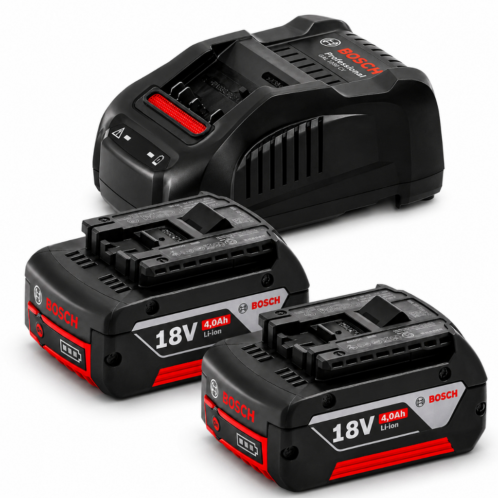 Kit 2 Baterias 18V Bosch 4,0Ah + Carregador GAL 1880 CV Starter Kit