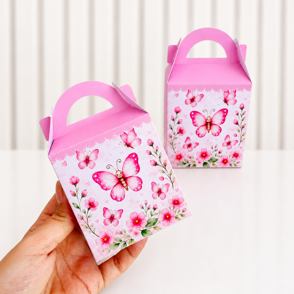 Maletinha personalizada jardim das borboletas, caixinha personalizada borboleta, lembrancinha borboleta