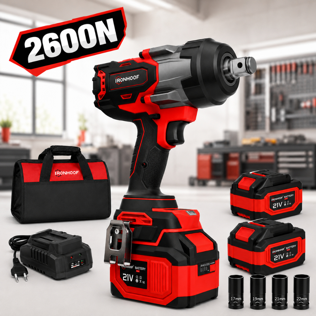 Chave de Impacto Eletrica 2600N Potente Brushless