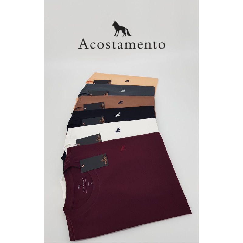 camiseta gola redonda 100% algodão