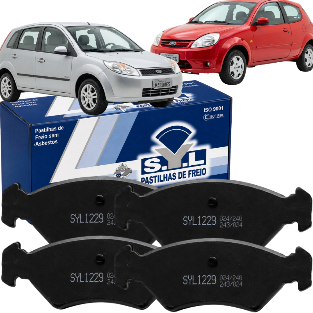 Pastilha De Freio Dianteiro Syl Para Ford Fiesta E Ford Ka