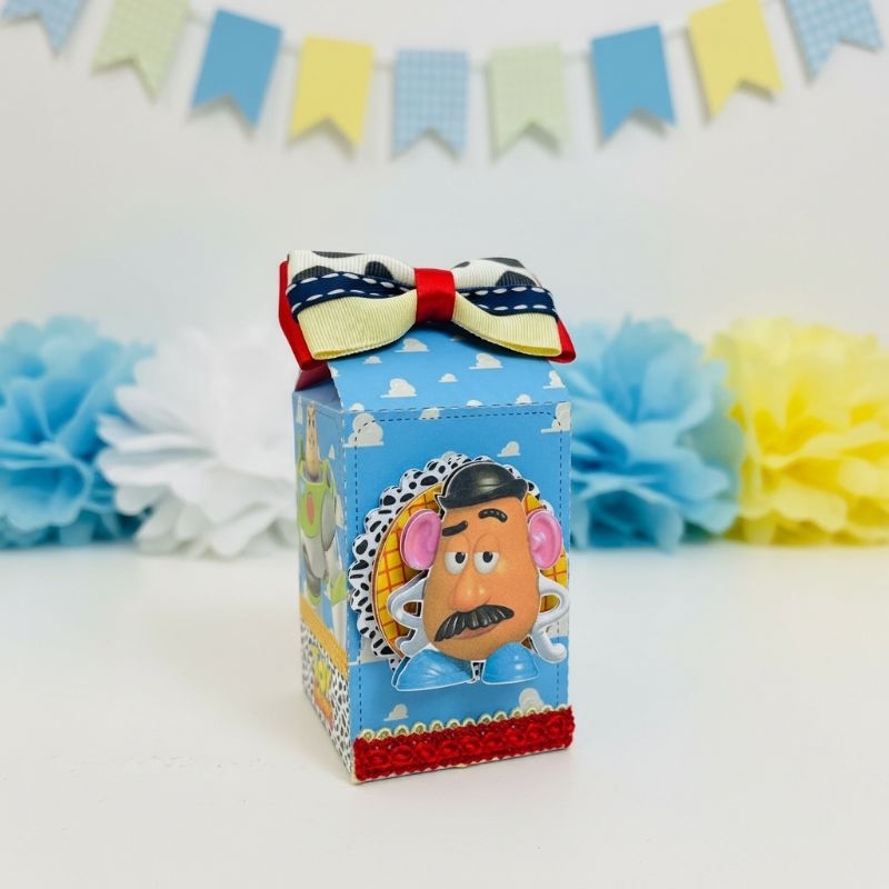 Envio rápido • Kit caixa milk tema toy story | pegue e monte | lembrancinha aniversário infantil personalizado disney