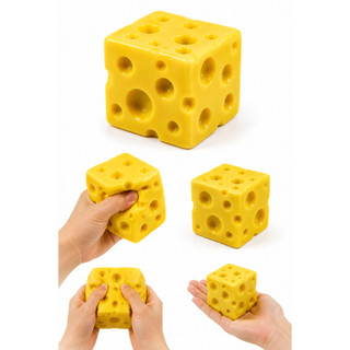 Squishy Queijo Taba Brinquedo Sensorial Queijinho Macio