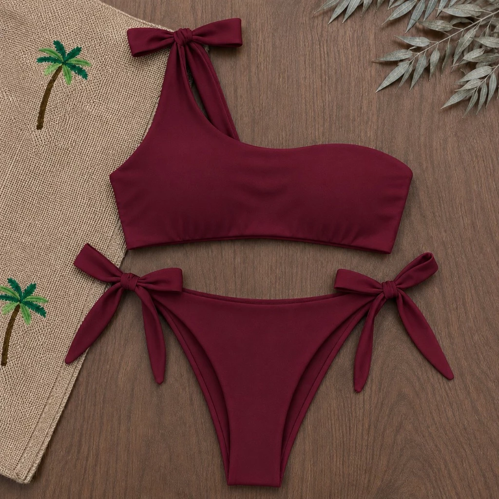 Biquíni Top Com Bojo Conjunto Verão 2026 Amarração Praia Feminino — imagem 1