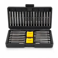 Jogo de Bits e Ponteiras 35 Peças Corpo Fino Encaixe 1/4" para Parafusadeira Vonder
