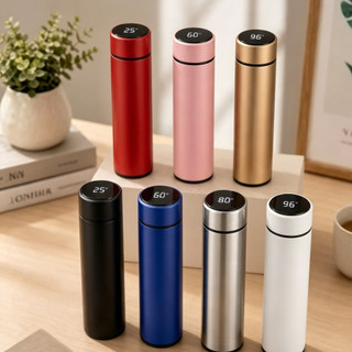 Garrafa Térmica 500ml com Inox Inteligente e Display de Temperatura Sensor LED Isolamento…