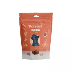Petisco Natural Para Cachorro Petsqué Training Puppy Filhotes Sabor Leite e Biscoito 90g