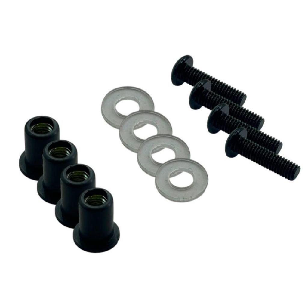 KIT COM 4 Parafusos E BUCHAS Bolha Nmax Pcx 160