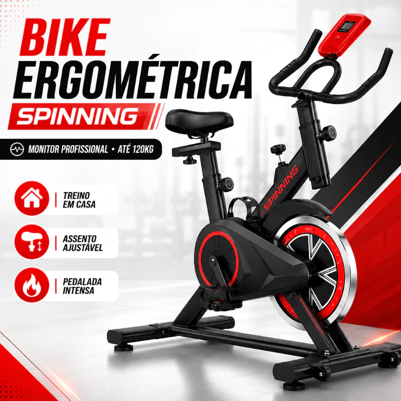 Bicicleta Ergométrica Spinning Profissional Sport