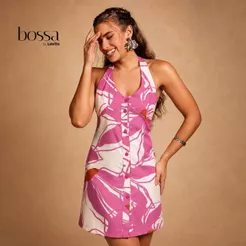 Lovito Bossa Vestido Feminino Curto Estampado DRB21262156