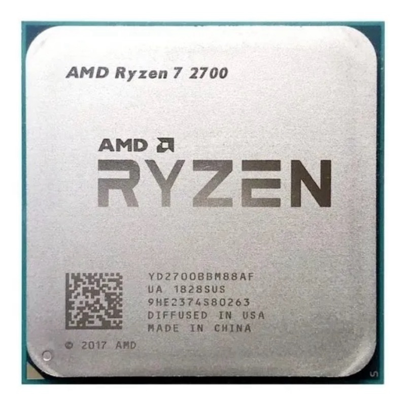 PROCESSADOR RYZEN 7 2700 AM4 BOOST 4.1GHZ OEM COM PASTA TÉRMICA PRATA
