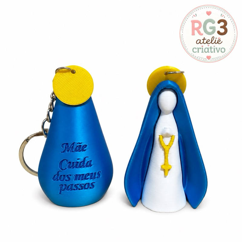 CHAVEIRO NOSSA SENHORA APARECIDA 3D(lembrancinha religiosa/presente católico)