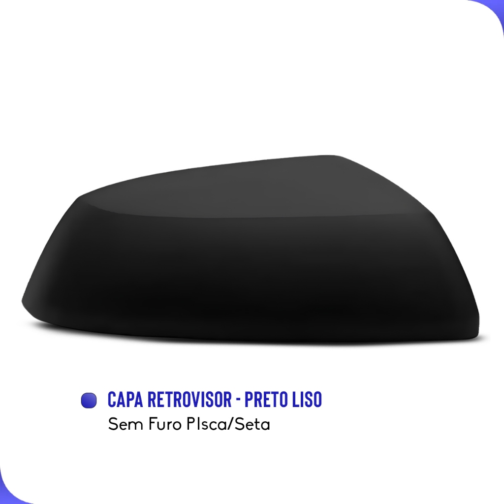 Capa Retrovisor Cobalt 2011 a 2022 Preto Sem Furo Pisca · foto 2