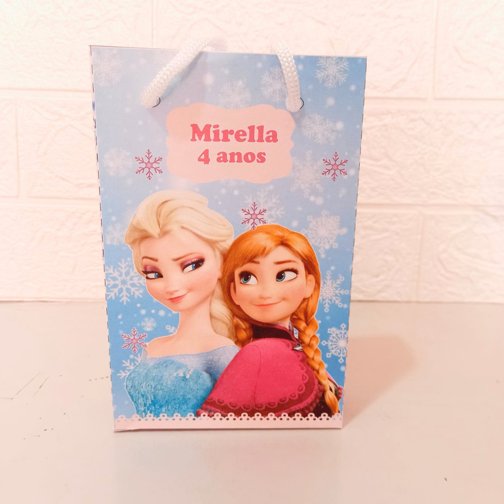 Sacolinha Frozen Personalizada | Festa Infantil|Lembrancinhas|Aniversário|Mesversário|Supresa