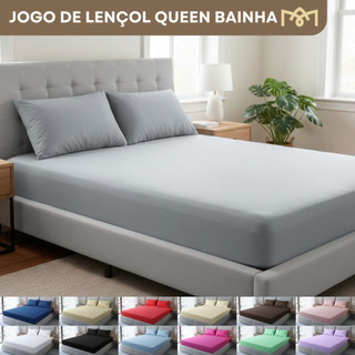 Jogo De Lençol 2 e 3 Peças Solteiro, Casal, Queen E King Toque Acetinado Suave Desing Lis…