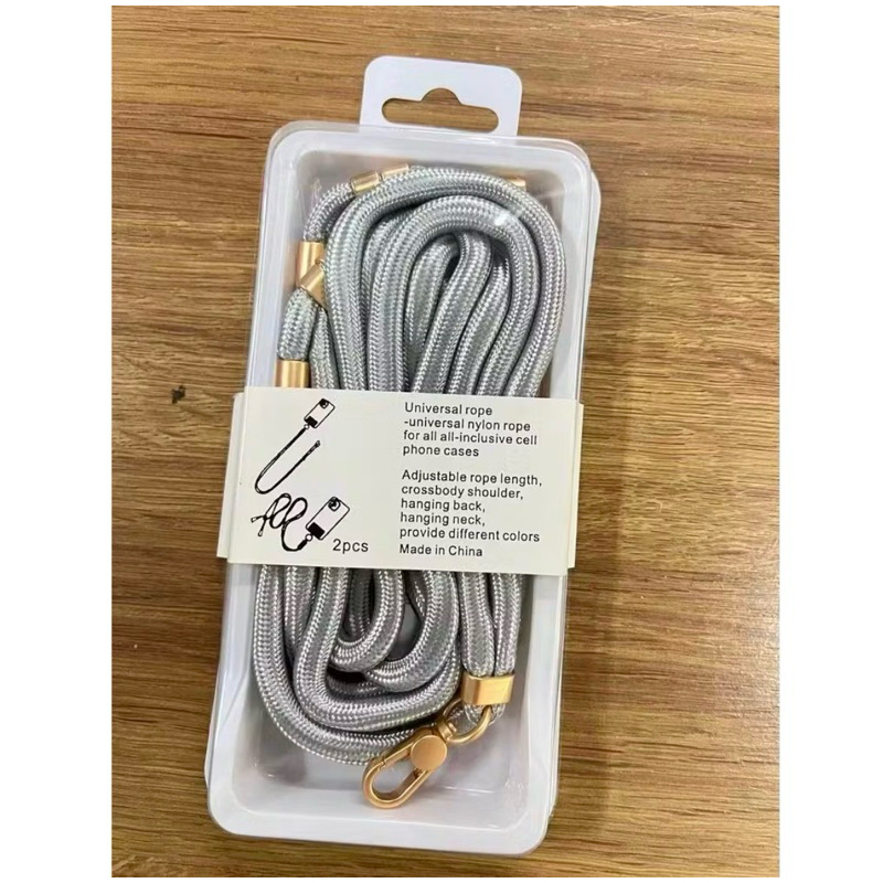 Cordão Duplo para Celular Pescoço e Pulso Universal para iPhone e Android Antichoque Acessório