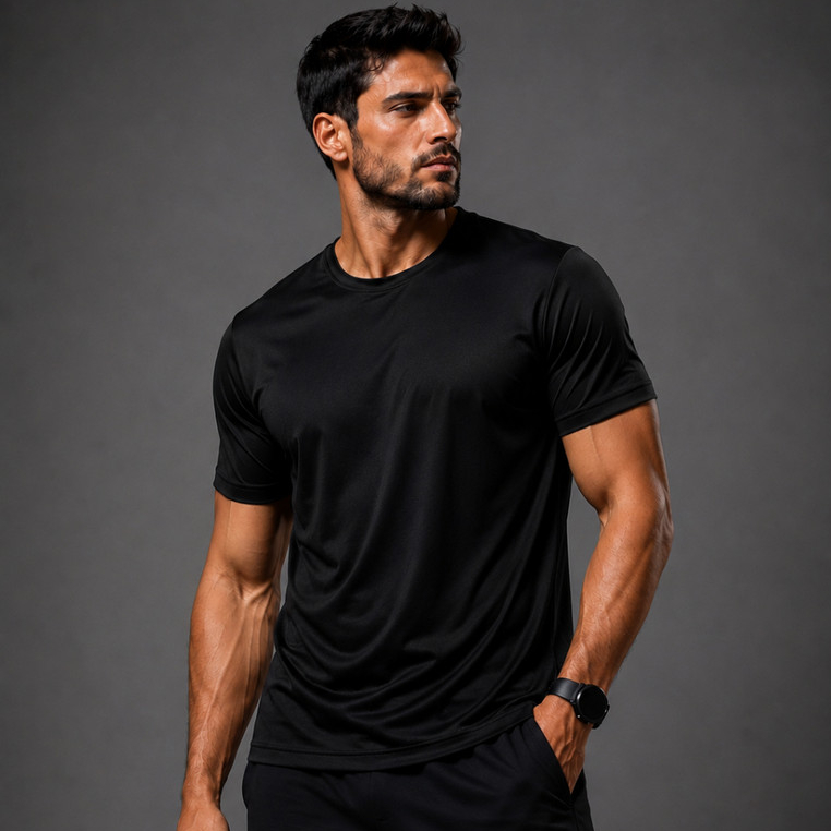Camisetas Dry Fit Masculina Academia Treino Fitness Corrida Esporte Básica Lisa Confortável
