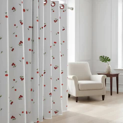 Cortina Para Sala Quarto Em Tecido Percal 4,00x2,40 Algodão Estampado