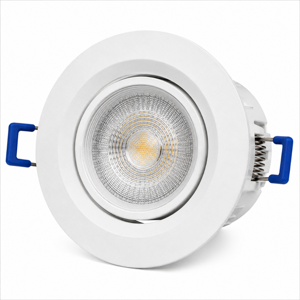 Spot Led Direcionável para Teto/Gesso, Luminária de Embutir Bivolt, Interna Branco Frio ou Quente
