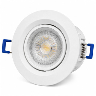 Spot Led Direcionável para Teto/Gesso, Luminária de Embutir Bivolt, Interna Branco Frio ou Quente
