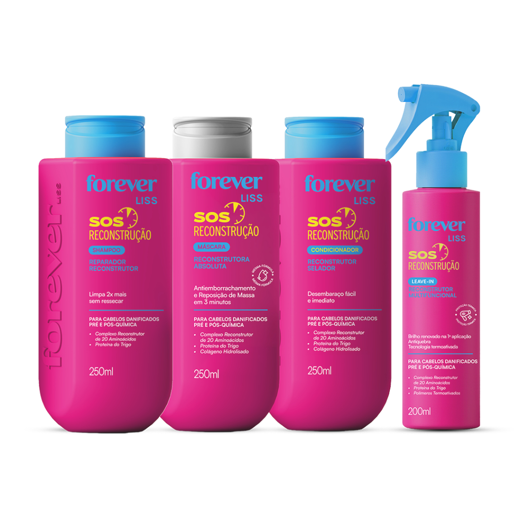 Kit Completo SOS Reconstrução Forever Liss