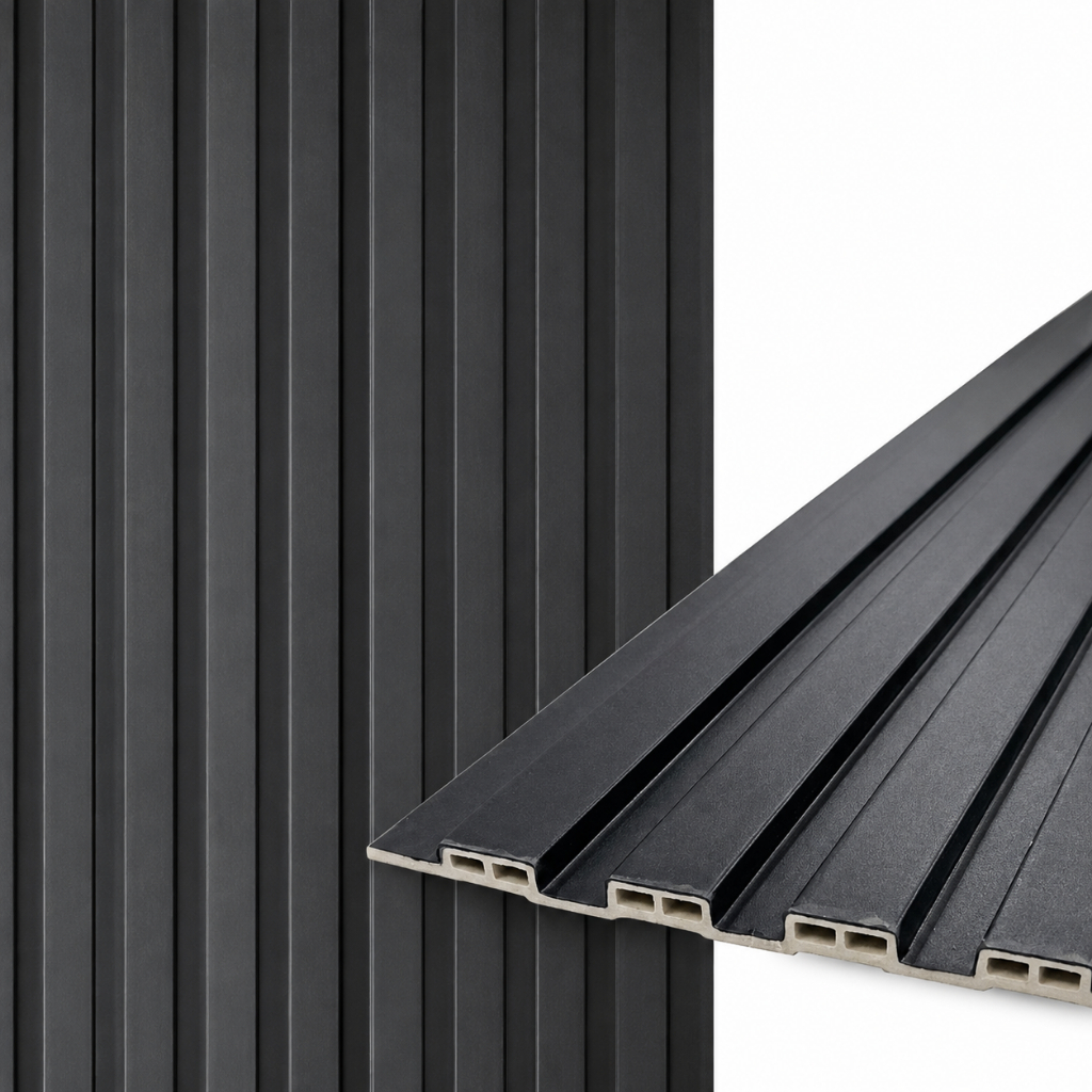 Kit 3 Ripado Madeira 15cm X 96m Parede Wpc Decoração Ambiente 3D Revestimento Decorativo Modular | Sala Quarto teto