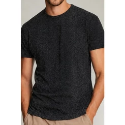 Camiseta Básica Masculina Mesclada Polo Wear Preto