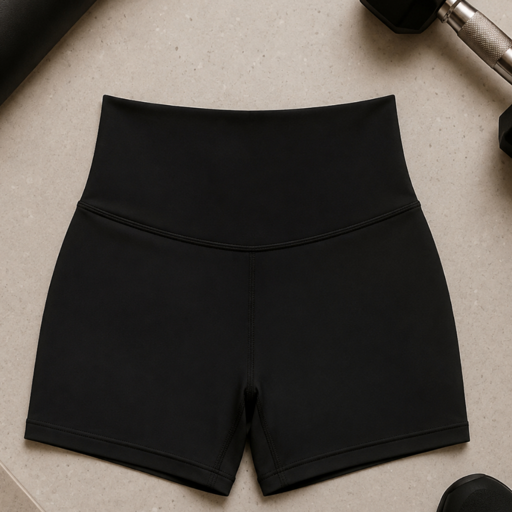 Shorts Cintura Alta Suplex Feminino Para Academia Caminhadas Corrida Treino Bike Dia a Dia