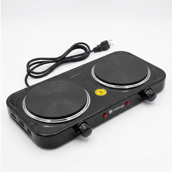 Fogão Cooktop Elétrico 2 Bocas 2500w Portátil Elétrico Mesa